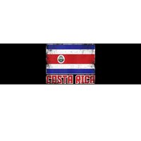 Costa Rica Flag Vintage Retro Country Costa Rican Bumper Sticker