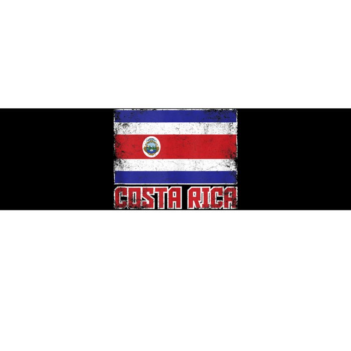 Costa Rica Flag Vintage Retro Country Costa Rican Bumper Sticker