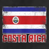 Costa Rica Flag Vintage Retro Country Costa Rican Beanie