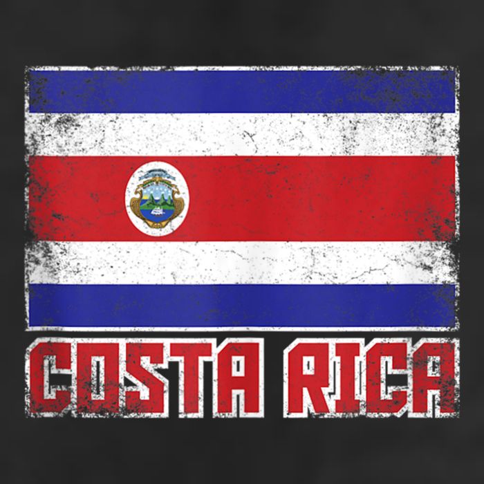 Costa Rica Flag Vintage Retro Country Costa Rican Beanie
