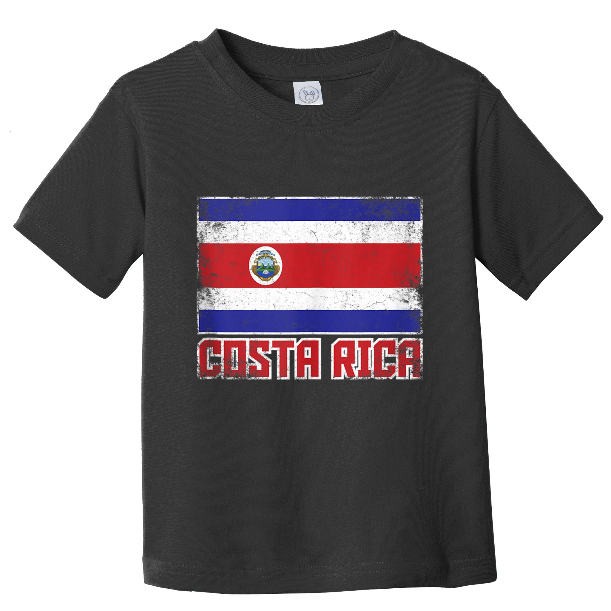 Costa Rica Flag Vintage Retro Country Costa Rican Toddler T-Shirt