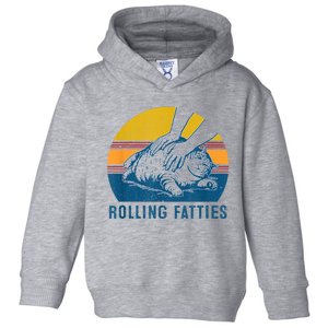 Cat Rolling Fatties Funny Toddler Hoodie