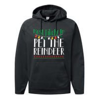 Christmas Reindeer Family Fun Festive Gift Performance Fleece Hoodie