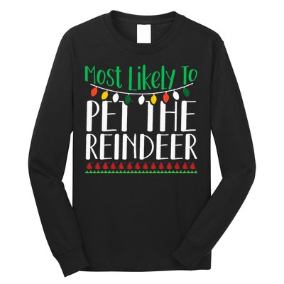 Christmas Reindeer Family Fun Festive Gift Long Sleeve Shirt