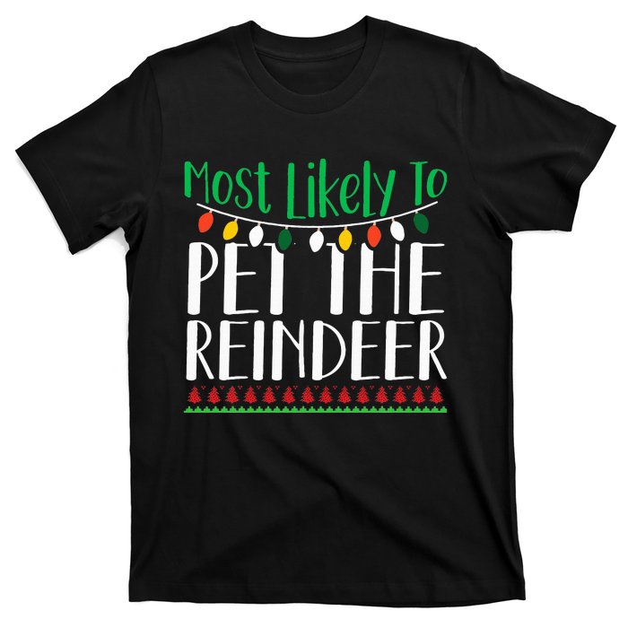 Christmas Reindeer Family Fun Festive Gift T-Shirt