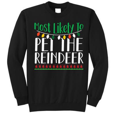 Christmas Reindeer Family Fun Festive Gift Tall Sweatshirt