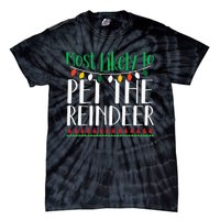 Christmas Reindeer Family Fun Festive Gift Tie-Dye T-Shirt