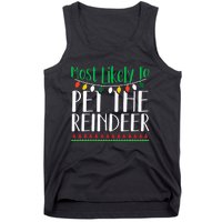 Christmas Reindeer Family Fun Festive Gift Tank Top