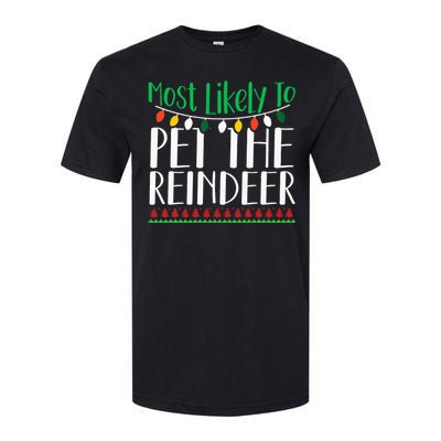 Christmas Reindeer Family Fun Festive Gift Softstyle CVC T-Shirt