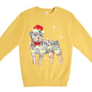 Christmas Rottweiler Funny Gift Premium Crewneck Sweatshirt