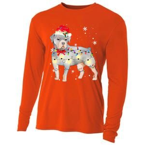 Christmas Rottweiler Funny Gift Cooling Performance Long Sleeve Crew