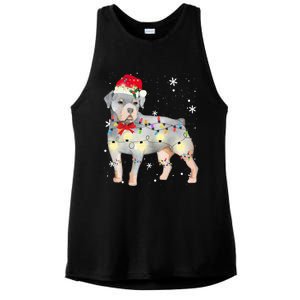 Christmas Rottweiler Funny Gift Ladies PosiCharge Tri-Blend Wicking Tank