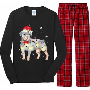 Christmas Rottweiler Funny Gift Long Sleeve Pajama Set