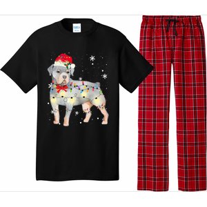 Christmas Rottweiler Funny Gift Pajama Set