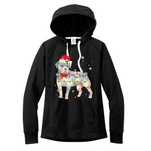 Christmas Rottweiler Funny Gift Women's Fleece Hoodie