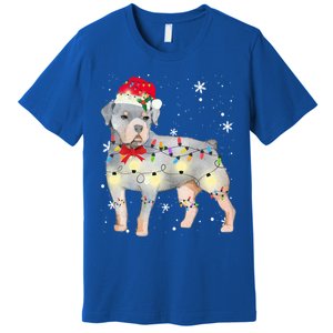 Christmas Rottweiler Funny Gift Premium T-Shirt