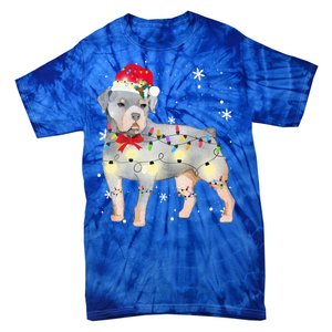 Christmas Rottweiler Funny Gift Tie-Dye T-Shirt