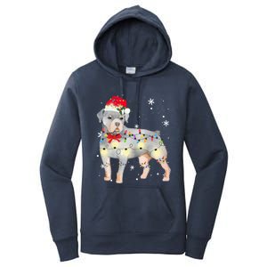 Christmas Rottweiler Funny Gift Women's Pullover Hoodie