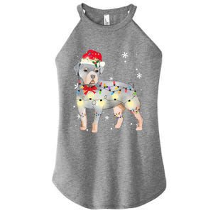 Christmas Rottweiler Funny Gift Women's Perfect Tri Rocker Tank