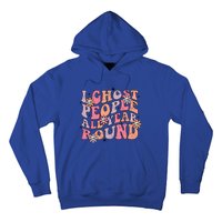 Cute Retro Funny Fall I Ghost People All Year Halloween Gift Hoodie