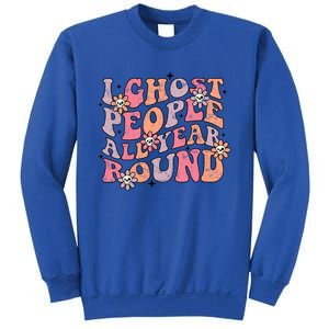 Cute Retro Funny Fall I Ghost People All Year Halloween Gift Sweatshirt