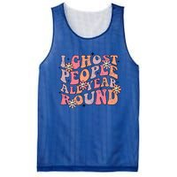 Cute Retro Funny Fall I Ghost People All Year Halloween Gift Mesh Reversible Basketball Jersey Tank