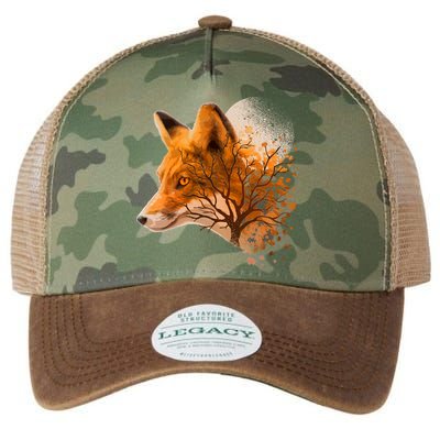 Cool Red Fox Tree Legacy Tie Dye Trucker Hat