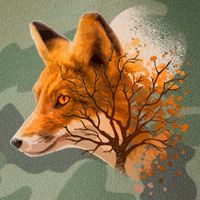 Cool Red Fox Tree Legacy Tie Dye Trucker Hat