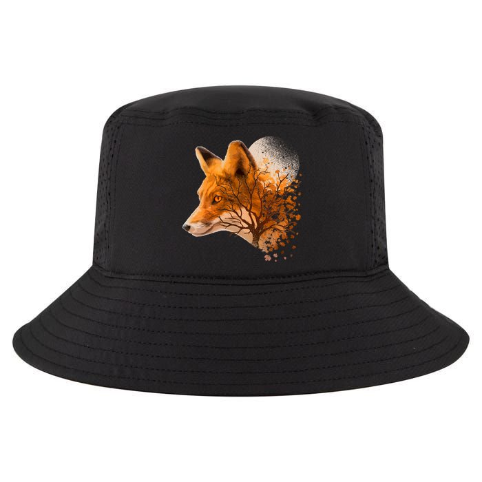 Cool Red Fox Tree Cool Comfort Performance Bucket Hat