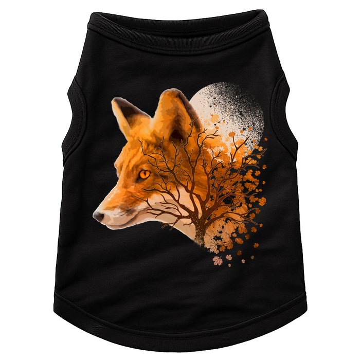 Cool Red Fox Tree Doggie Tank