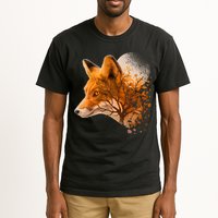 Cool Red Fox Tree Tall T-Shirt