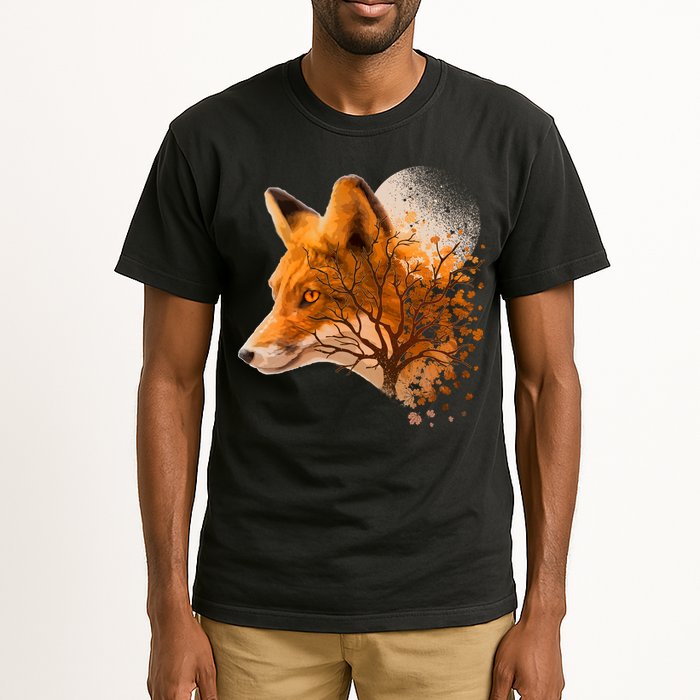 Cool Red Fox Tree Tall T-Shirt