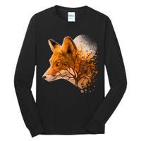 Cool Red Fox Tree Tall Long Sleeve T-Shirt