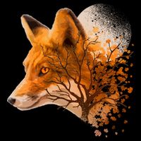 Cool Red Fox Tree Premium T-Shirt