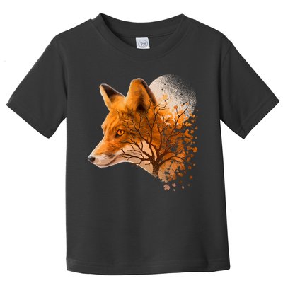 Cool Red Fox Tree Toddler T-Shirt