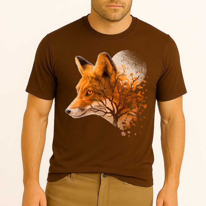 Cool Red Fox Tree Performance Shirt