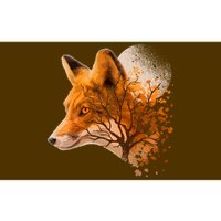 Cool Red Fox Tree Bumper Sticker