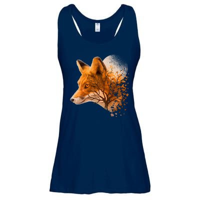 Cool Red Fox Tree Ladies Essential Flowy Tank