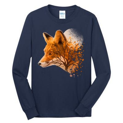 Cool Red Fox Tree Tall Long Sleeve T-Shirt