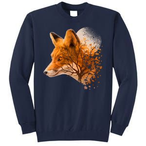 Cool Red Fox Tree Tall Sweatshirt