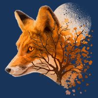 Cool Red Fox Tree Infant Baby Jersey Bodysuit