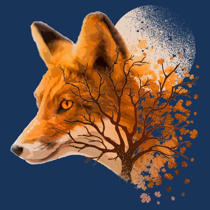 Cool Red Fox Tree Infant Baby Jersey Bodysuit
