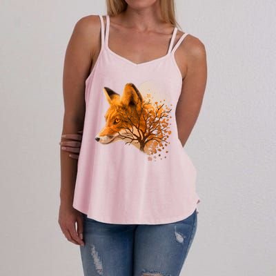 Cool Red Fox Tree Women's Strappy Tank