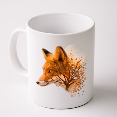 Cool Red Fox Tree Coffee Mug