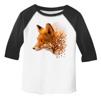 Cool Red Fox Tree Toddler Fine Jersey T-Shirt