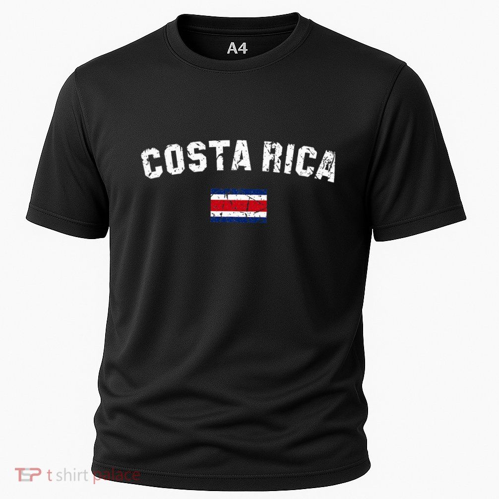 Costa Rica Flag Vintage Costa Rican Performance Shirt