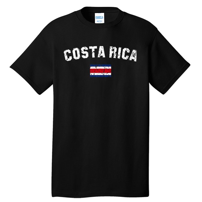 Costa Rica Flag Vintage Costa Rican Tall T-Shirt