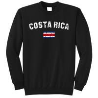 Costa Rica Flag Vintage Costa Rican Tall Sweatshirt