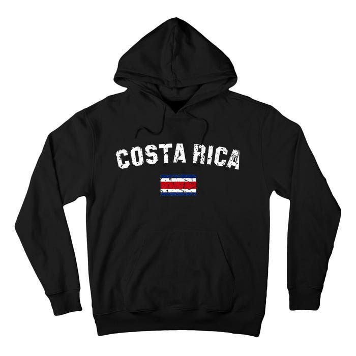 Costa Rica Flag Vintage Costa Rican Tall Hoodie