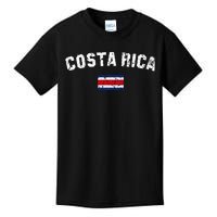 Costa Rica Flag Vintage Costa Rican Kids T-Shirt